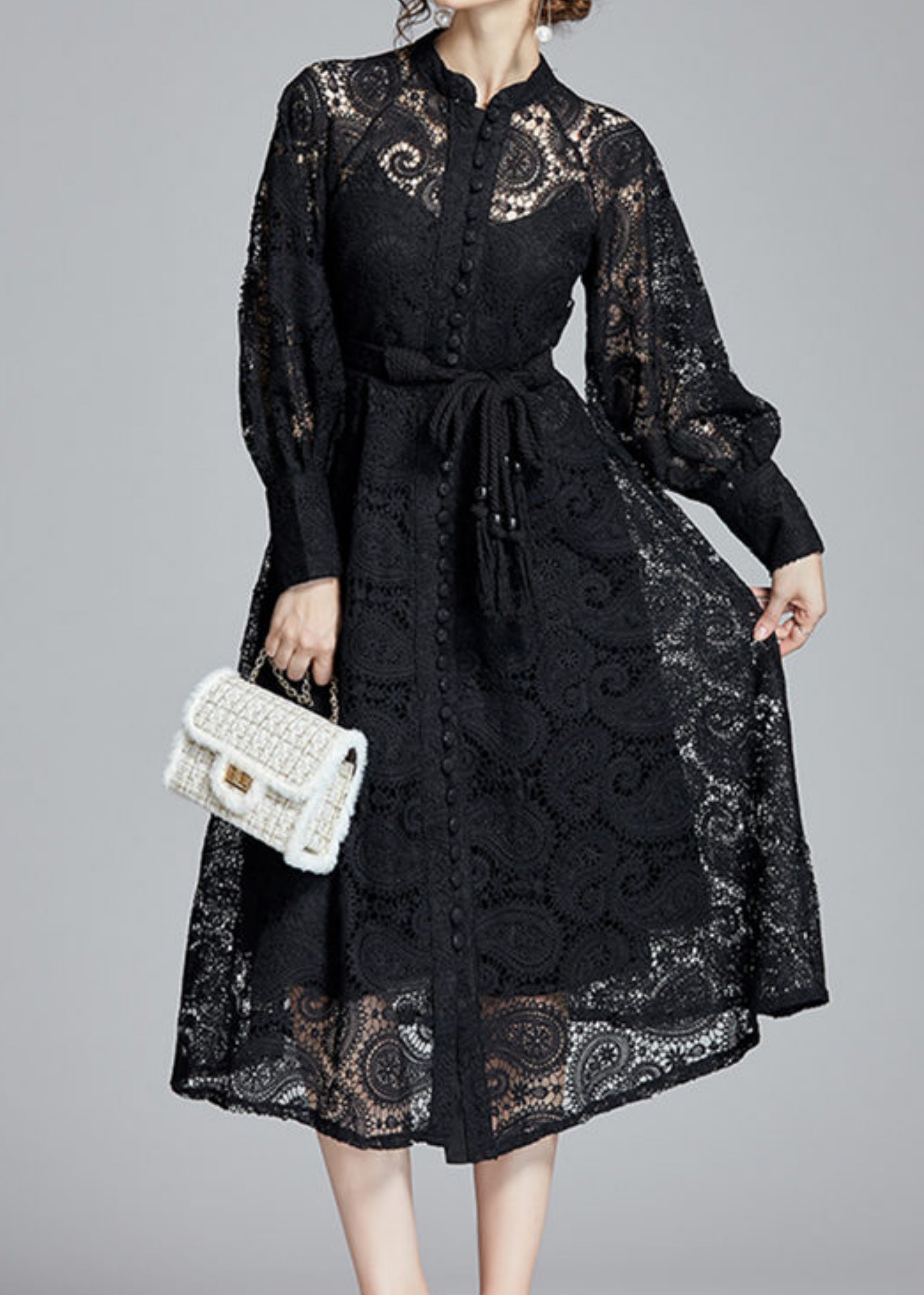 Dana Lace Dress Black