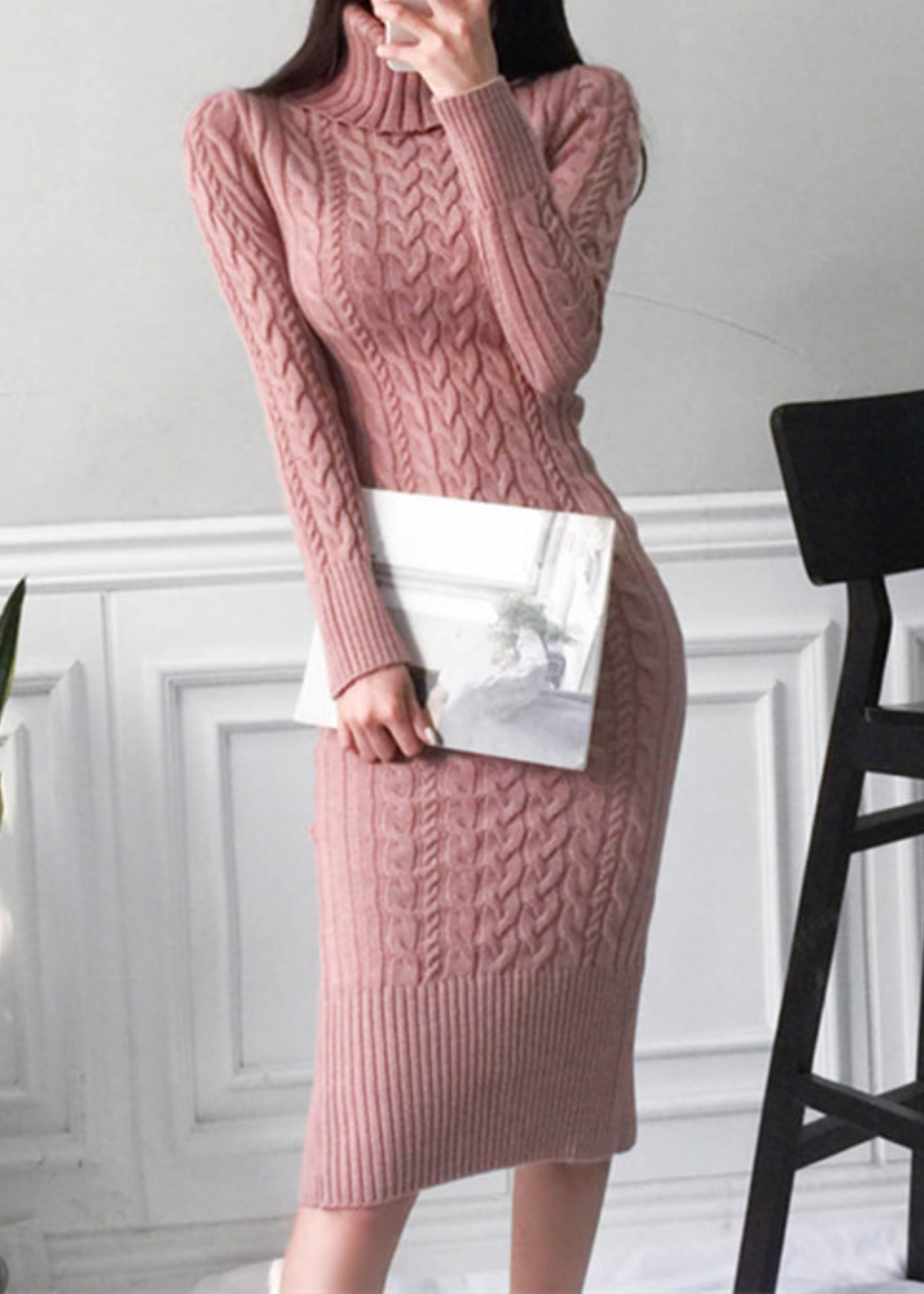 Redemption Knit Dress Pink