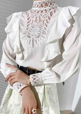 Beulah Vintage French Lace Blouse