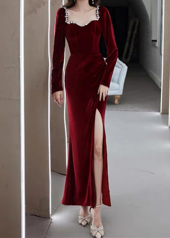 Naomi Velvet Dress
