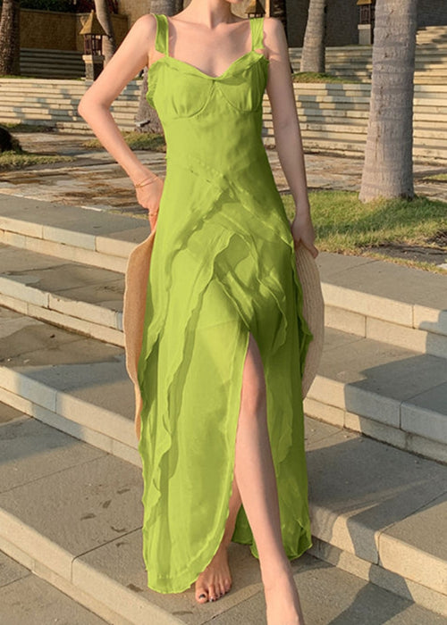 Ibiza Dream Chiffon Dress Green