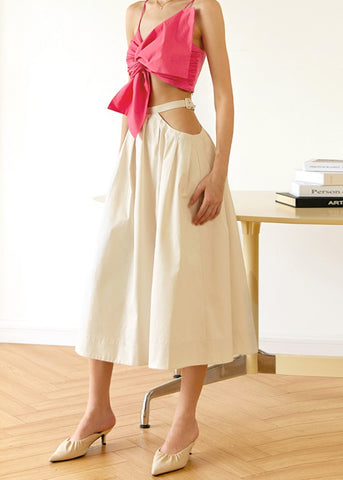 Harvest Suede Suspender Skirt