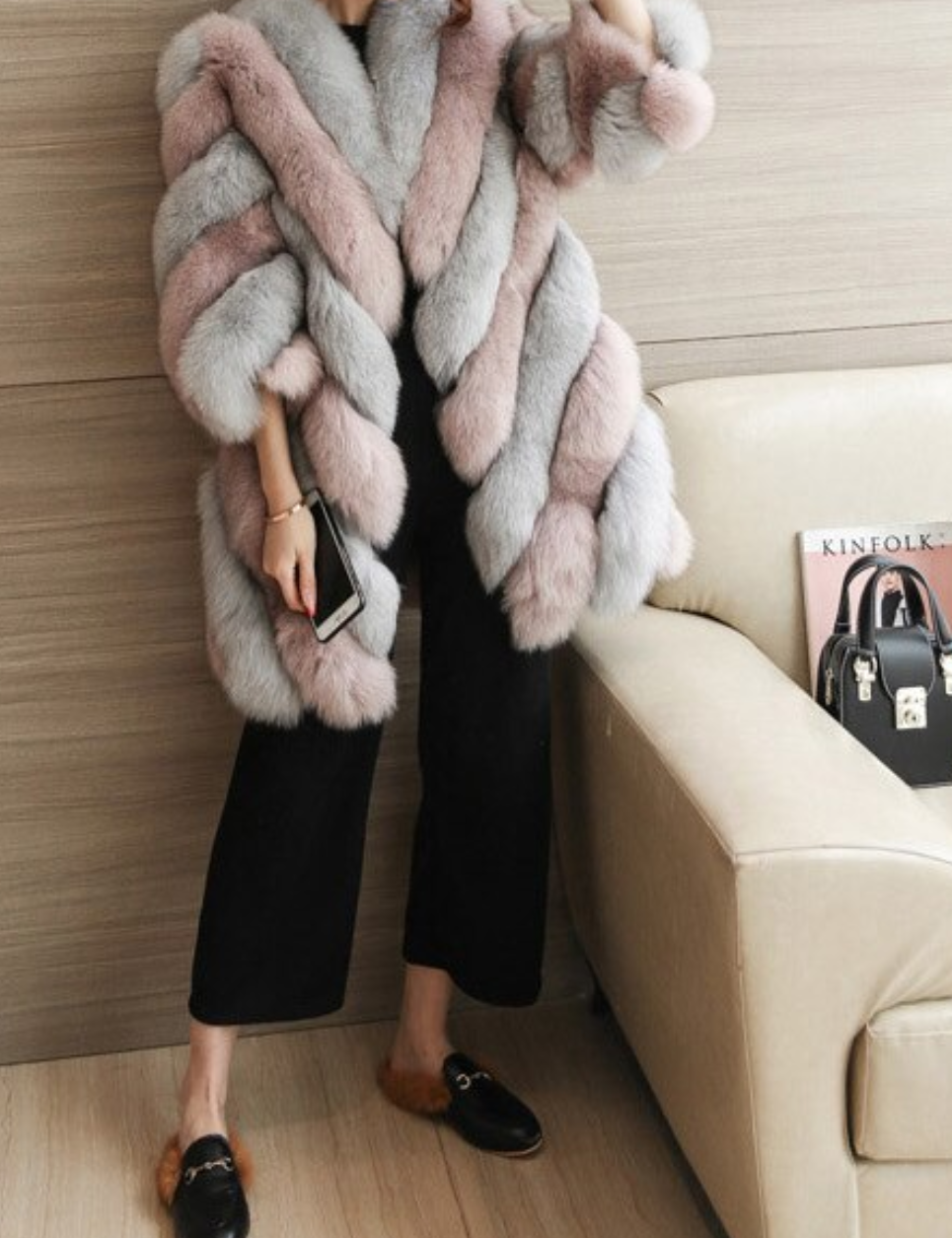 Glorious Vegan Fur Coat Pink – Belle Muse