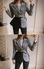Milani Tweed Pleated Coat