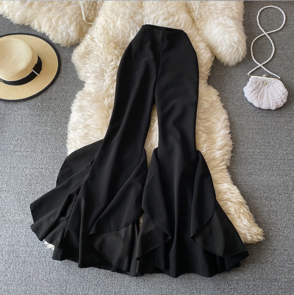 Kennedy Ruffled Flare Pants – Belle Muse