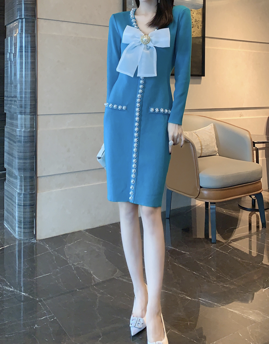 Roma Pearl Knit Dress